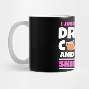 I just want to drink coffee and pet my shiba inu Mug